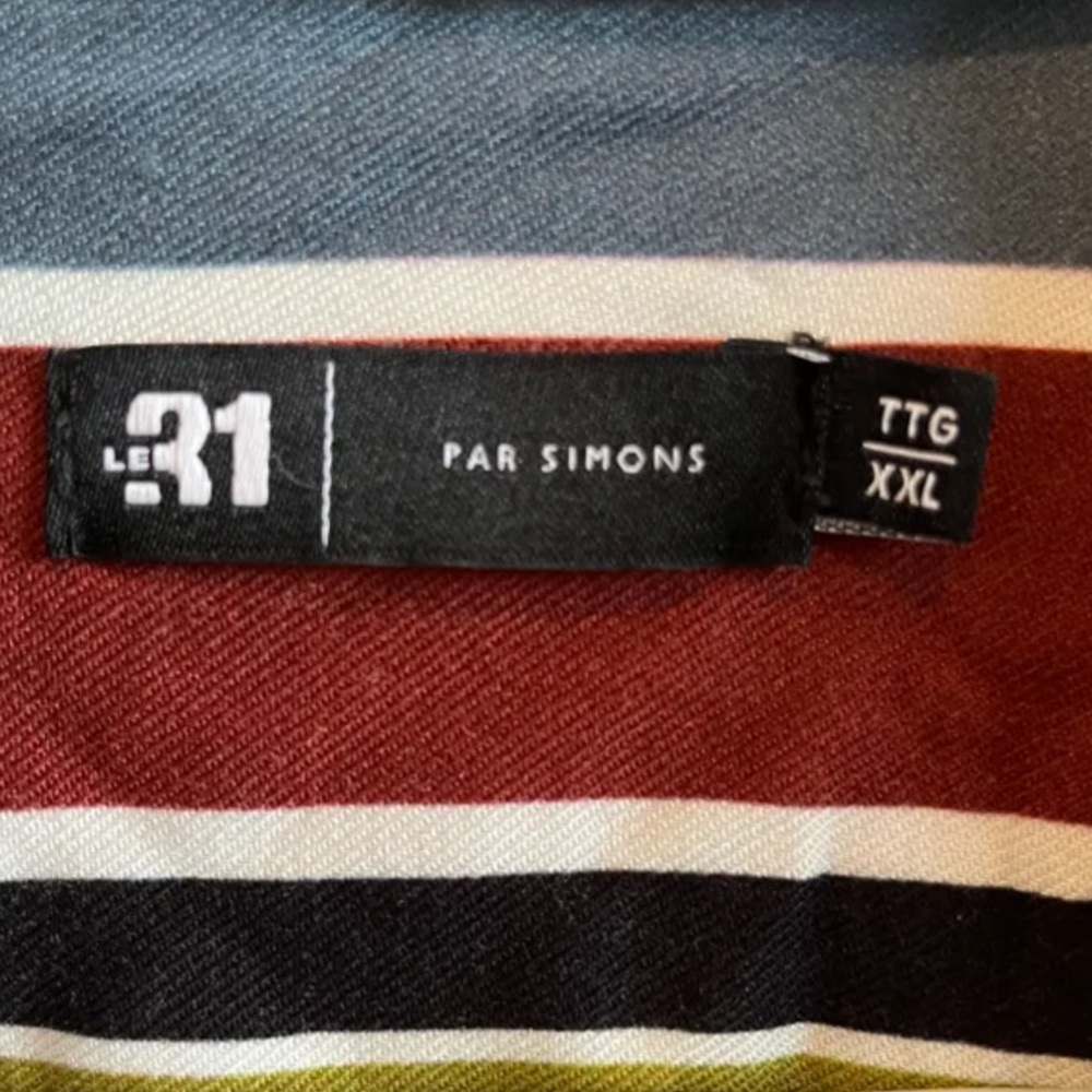 Simons Striped Button Up Shirt - Picture 3 of 4